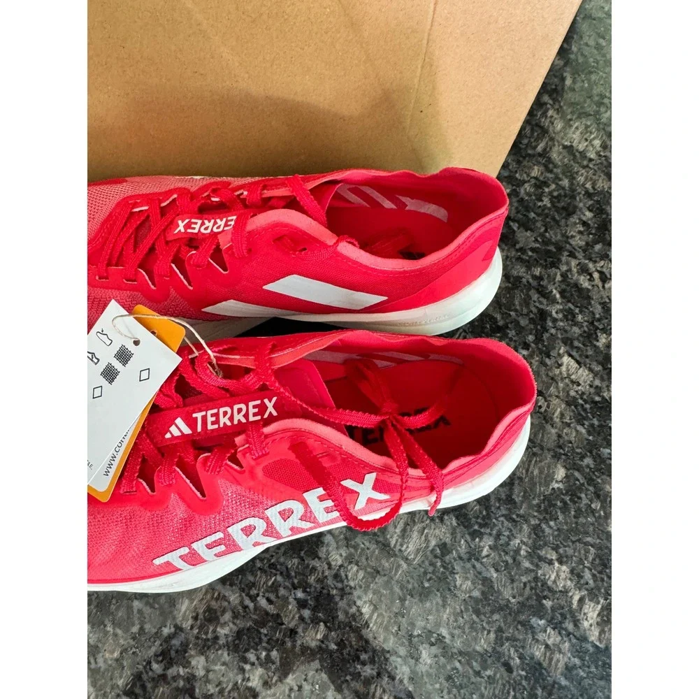 Adidas Terrex Agravic Speed Mens Trail Running Shoes Red JR4029 Size‎ 8